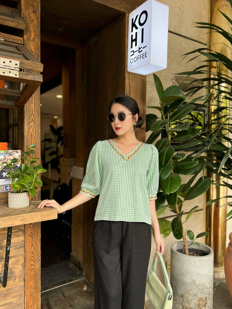 Quần Linen Hai Túi Có Dây Kéo Swanlake - Q10304LW02