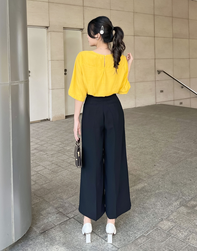 Áo Thêu Tay Lỡ Vải Lụa Xược Swanlake - A10514LW12