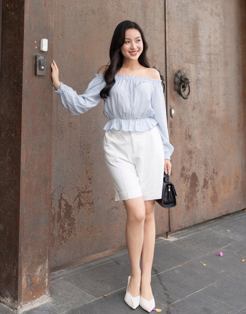 Quần Cullotes Ly Gân Swanlake - Q11458LW01