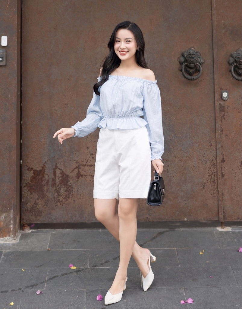 Quần Cullotes Ly Gân Swanlake - Q11458LW01