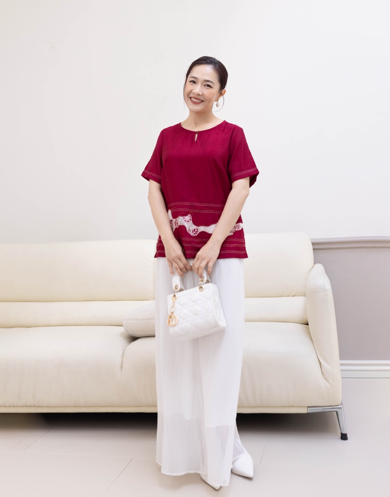Quần Xếp Li Vải Lụa Swanlake - Q11324LW01