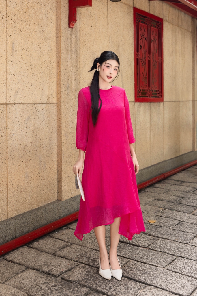 Đầm Suông Chất Liệu Tơ Swanlake - D12240LW01