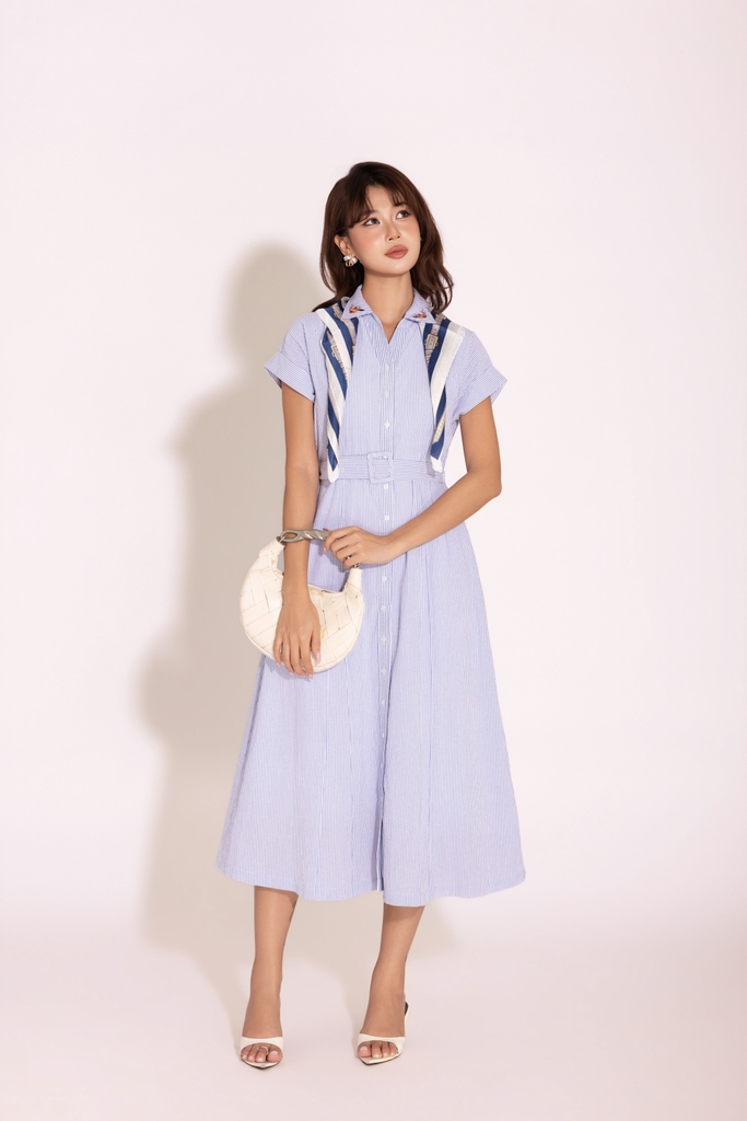Blue Serenity Dress | Đầm Cotton D13978LW01