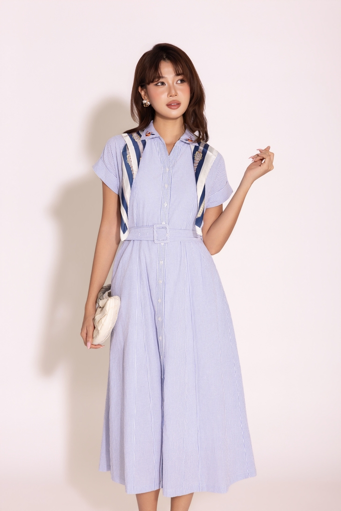 Blue Serenity Dress | Đầm Cotton D13978LW01