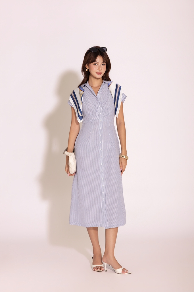Elegant Shirt Dress | Đầm Cotton D14080LW02