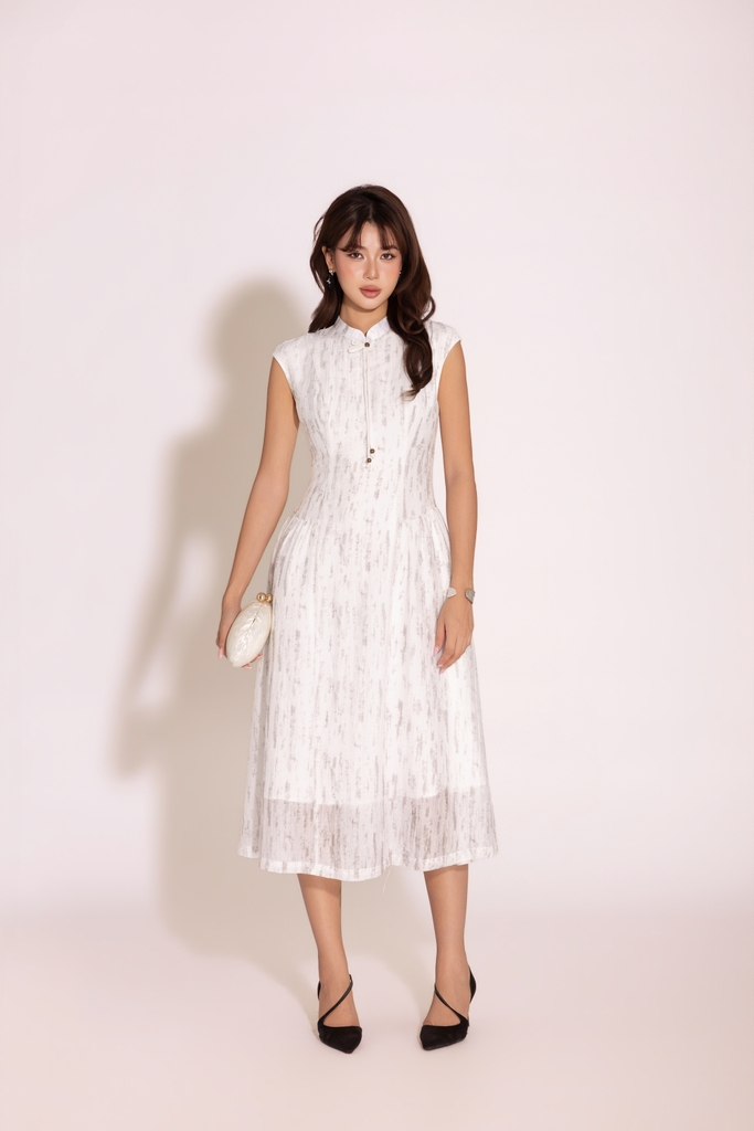 Heritage Grace Dress | Đầm Tơ D14055LW01