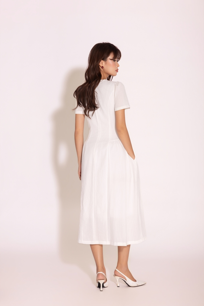Ivory Ease Dress | Đầm Linen D14054LW01