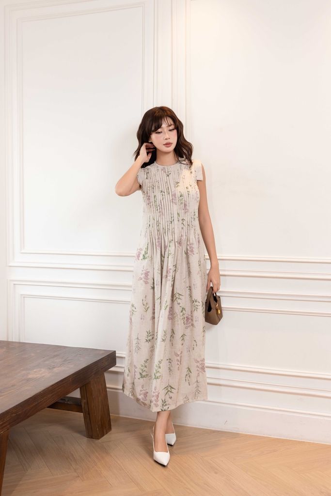 Rustic Bloom Dress | Đầm Linen D14101LW01