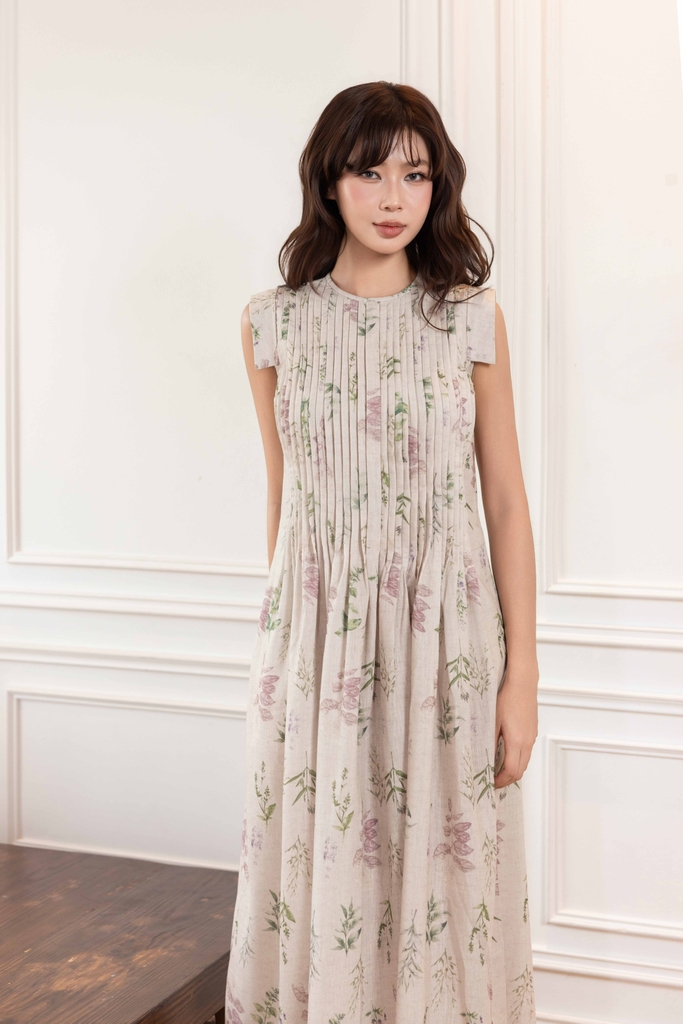 Rustic Bloom Dress | Đầm Linen D14101LW01