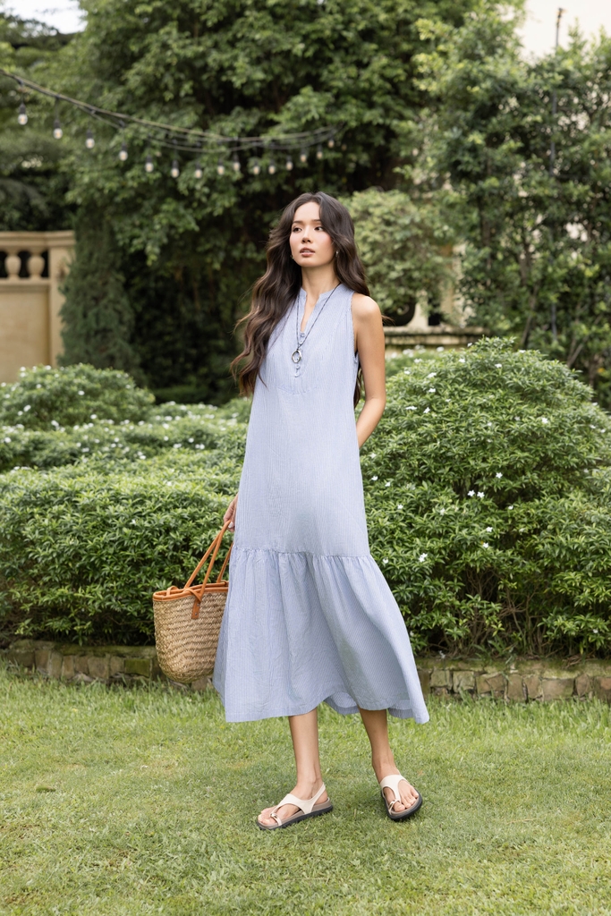 Flowing Stripes Dress | Đầm Cotton D13912LW01