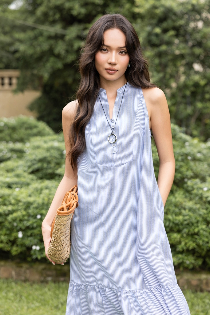 Flowing Stripes Dress | Đầm Cotton D13912LW01