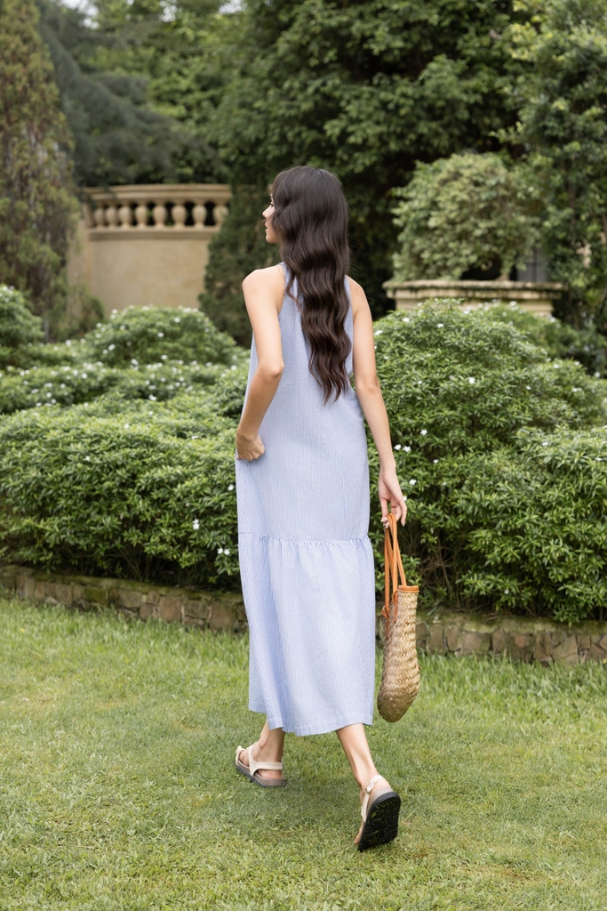 Flowing Stripes Dress | Đầm Cotton D13912LW01
