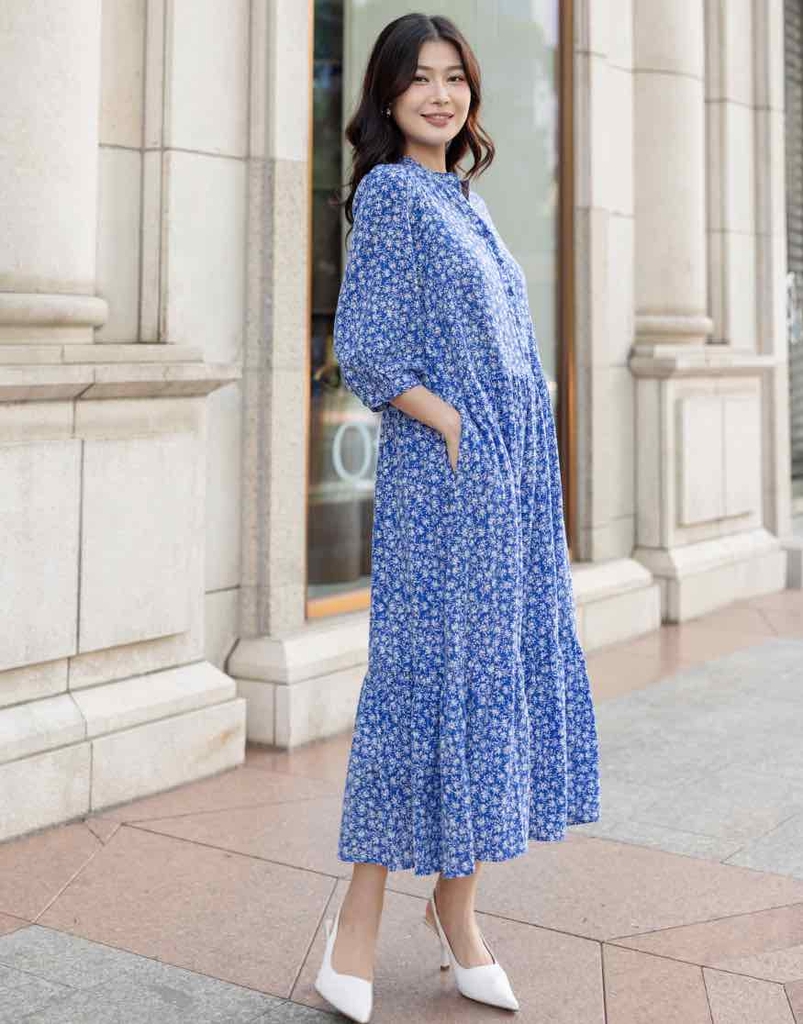 Đầm Maxi Phom Dài Chất Liệu Xô Bông - D10887LW01