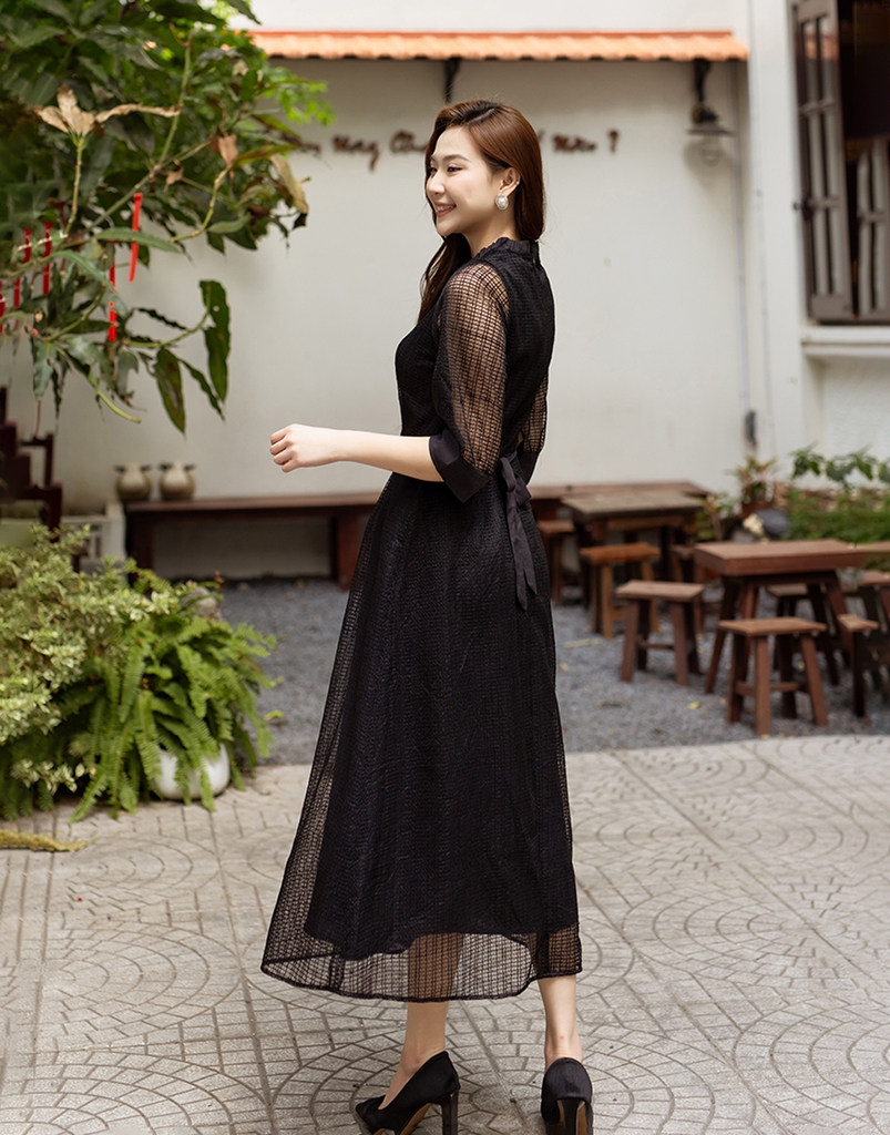 Đầm Tiệc Ren Lưới Phom A - D11323LW01