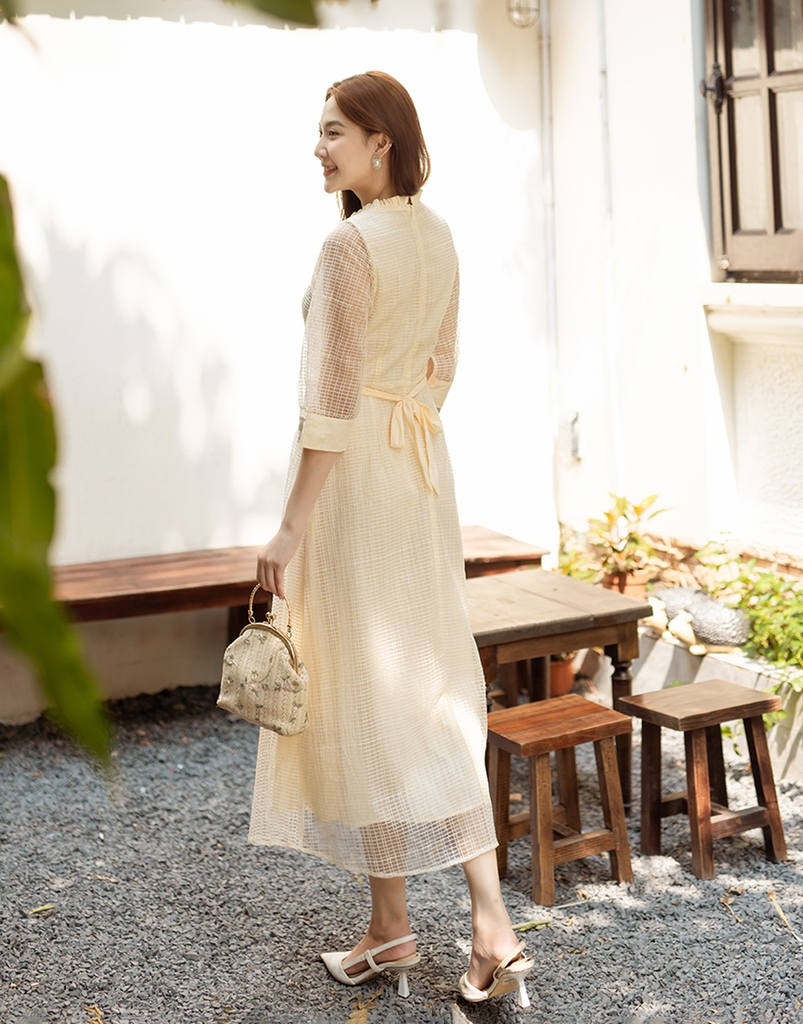 Đầm Tiệc Ren Lưới Phom A - D11323LW01