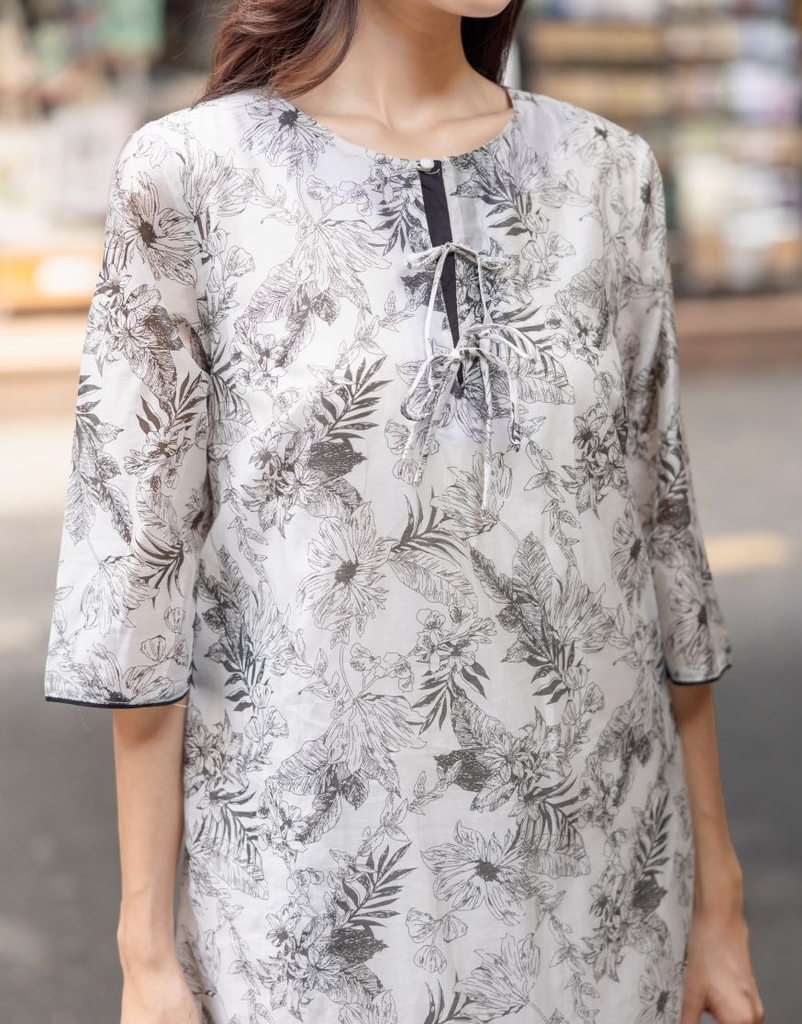 Đầm Suông Tơ Bông Swanlake - D11792LW01