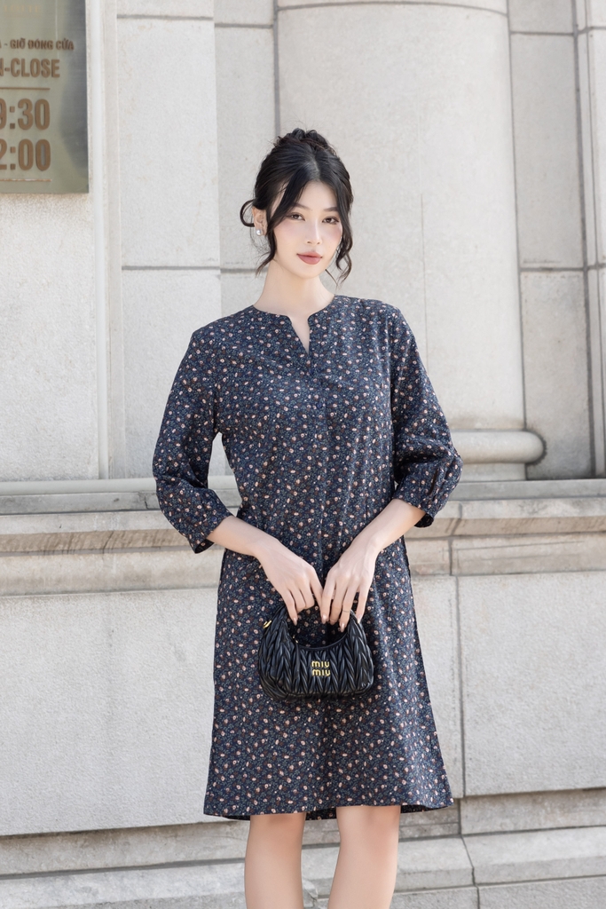 Đầm Phom Suông Cotton Tay Lỡ  Swanlake - D12364LW01