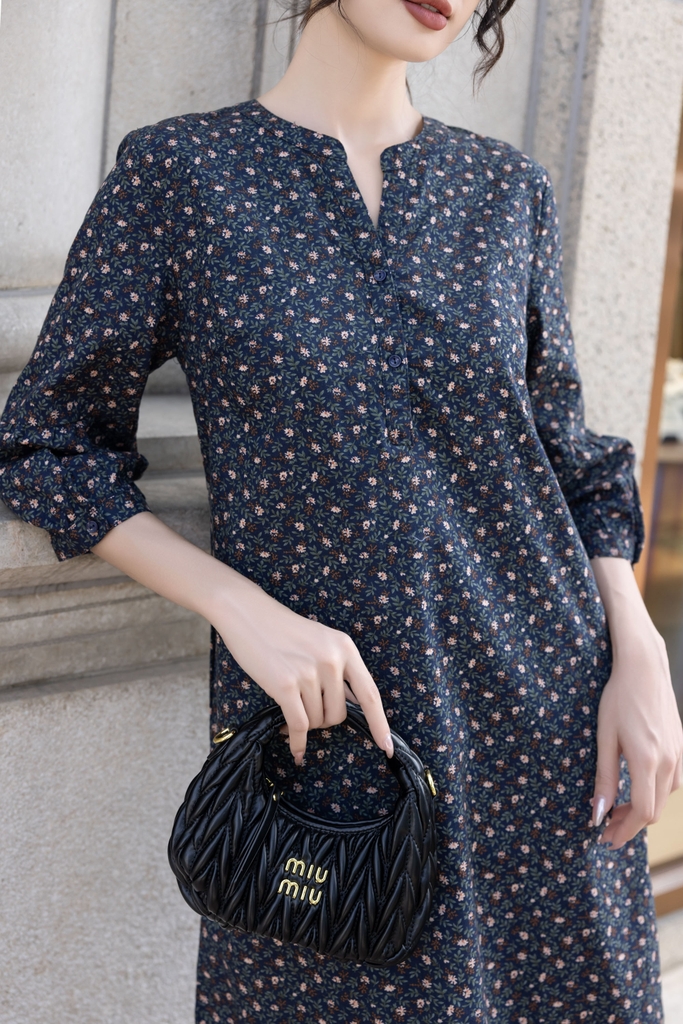 Đầm Phom Suông Cotton Tay Lỡ  Swanlake - D12364LW01