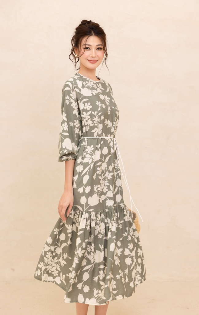 Đầm Nữ Maxi Hè Phom Dài Cột Dây Swanlake - D12454LW01
