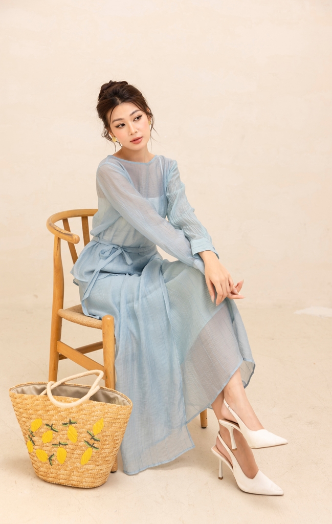 Swanlake | Set Áo Váy Công Sở Chất Chất Tơ Xốp - B12347LW01