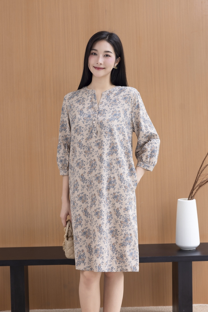 Đầm Phom Suông Cotton Tay Lỡ Swanlake - D12364LW01