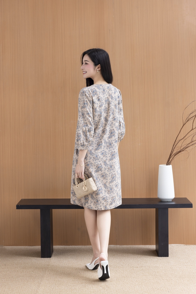 Đầm Phom Suông Cotton Tay Lỡ Swanlake - D12364LW01