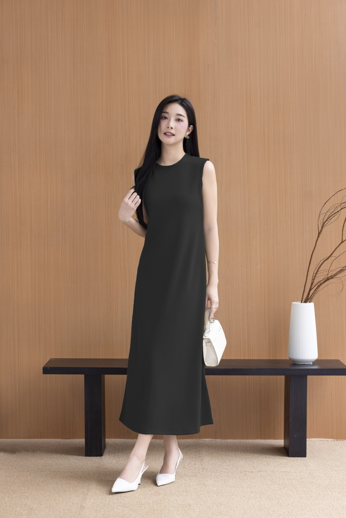 Swanlake | Đầm Sát Nách Phom Suông Chất Thun Dày Basic Swanlake - D11256LW01