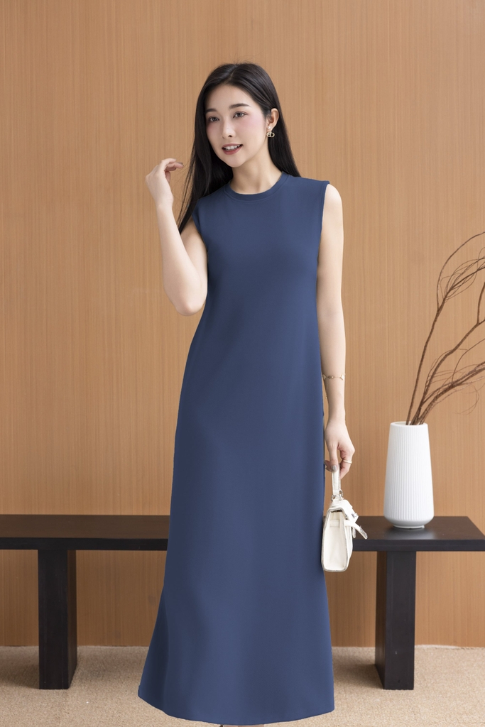 Swanlake | Đầm Sát Nách Phom Suông Chất Thun Dày Basic Swanlake - D11256LW01