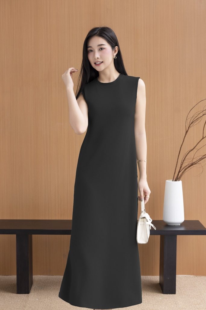 Swanlake | Đầm Sát Nách Phom Suông Chất Thun Dày Basic Swanlake - D11256LW01