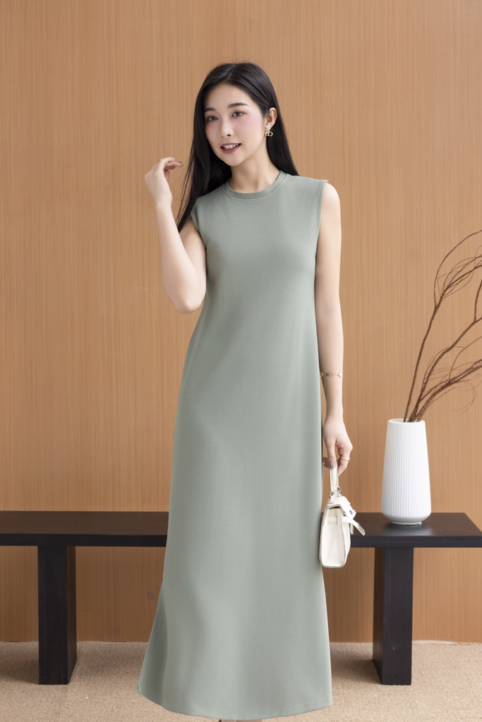 Swanlake | Đầm Sát Nách Phom Suông Chất Thun Dày Basic Swanlake - D11256LW01