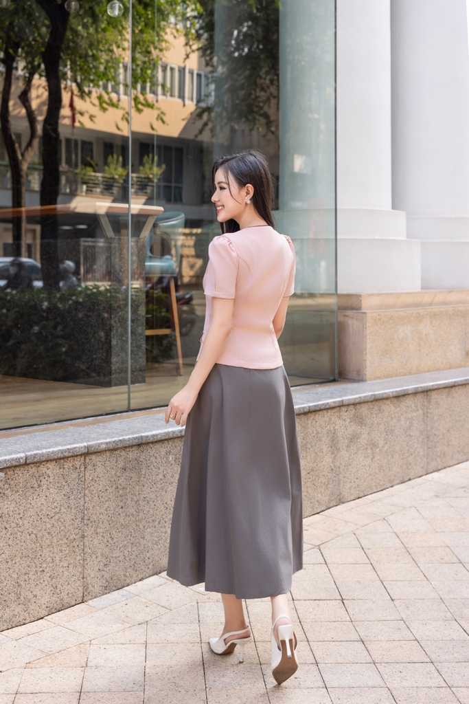 Swanlake | Chân Váy Phom Dài A Rộng Lưng Dây Kéo - V12246LW01
