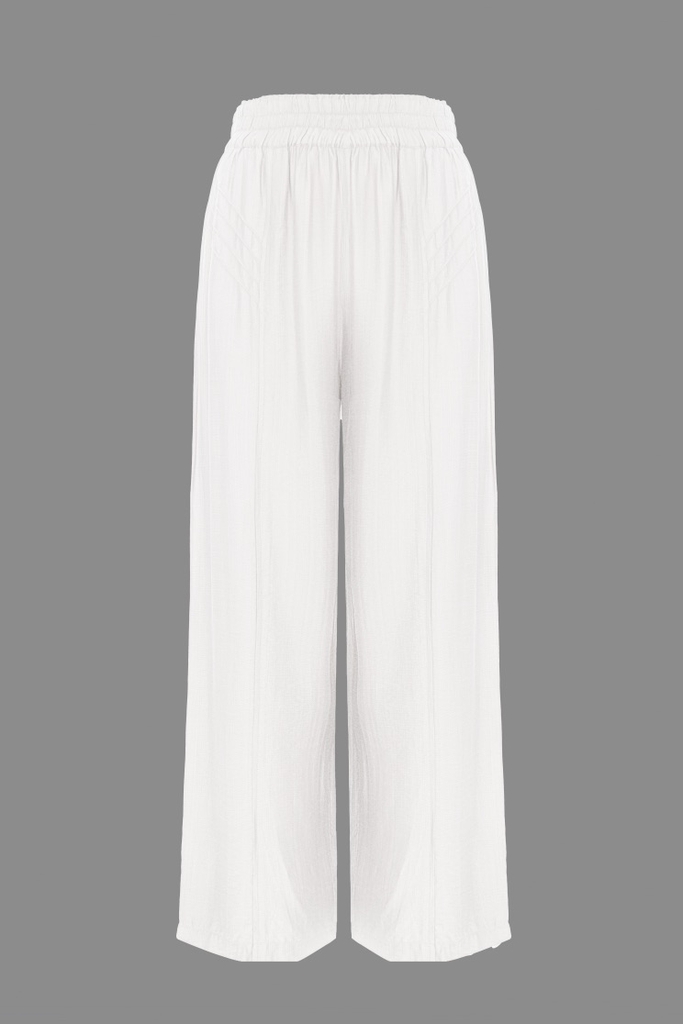 Quần Suông Lụa Hàn Swanlake - Q11429LW01