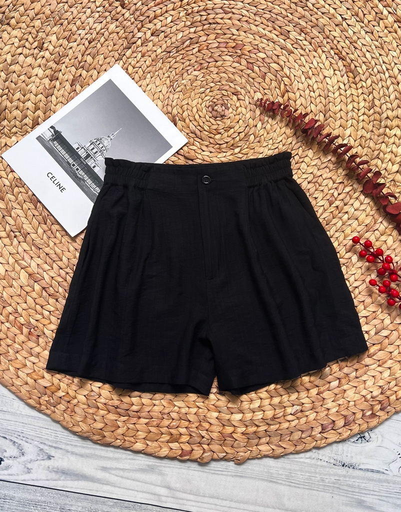 Quần Short Lưng Thun Nẹp Gài Nút Swanlake - Q10687LW01