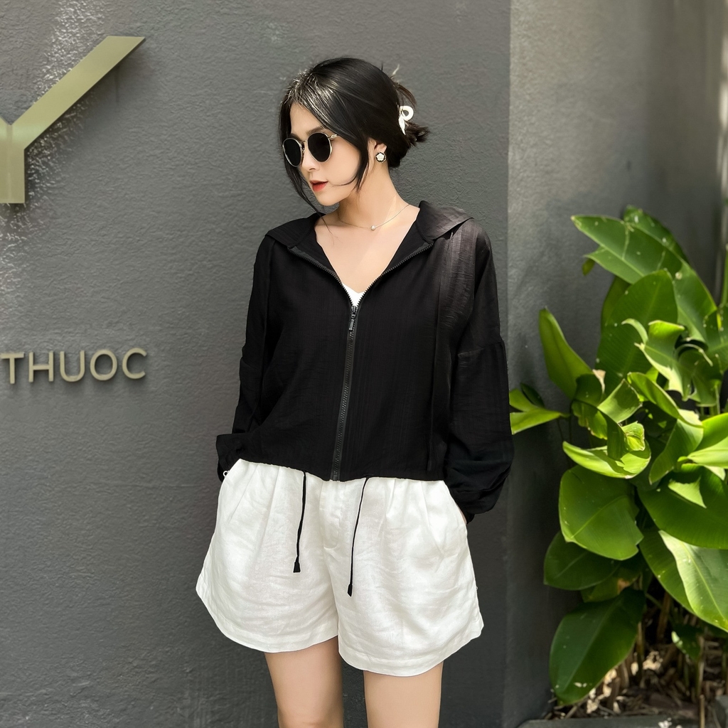 Áo Khoác Nữ Form Rộng Vải Lụa Hàn Swanlake - A09910LW05