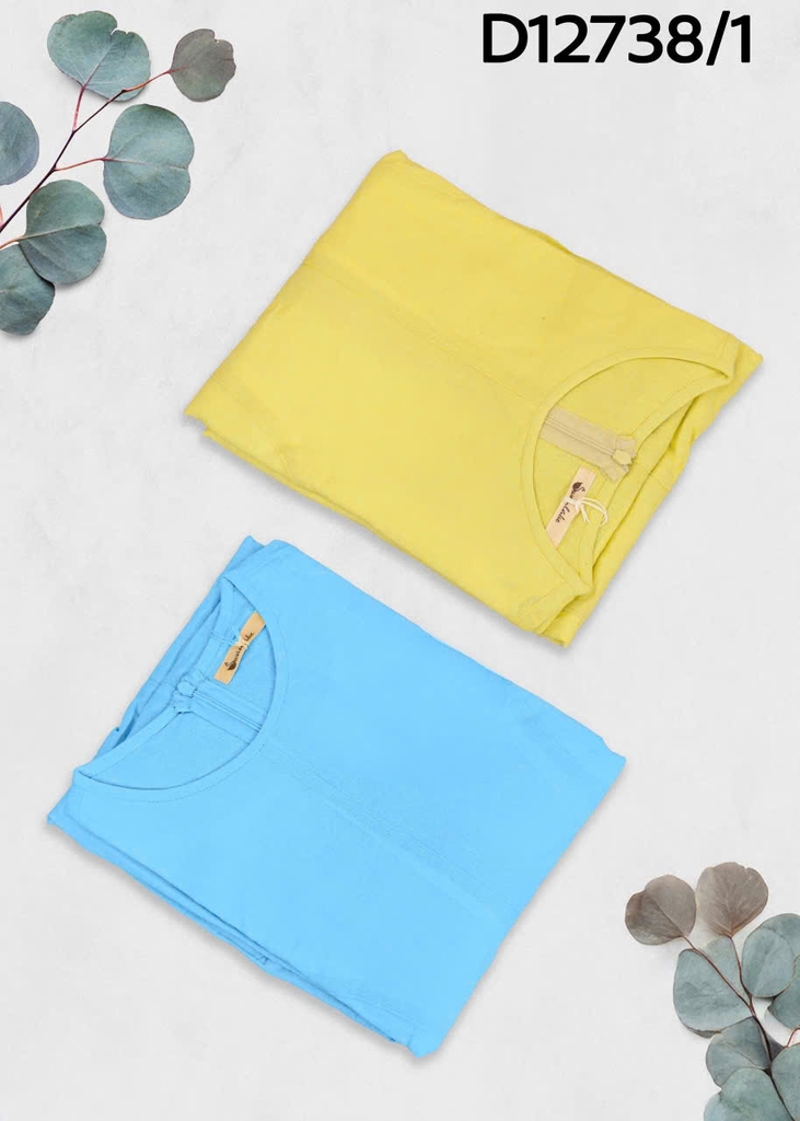 SWANLAKE | Váy Đầm Nữ Maxi Suông Trơn Xòe Cổ Tròn Vải Linen Du Lịch Biển Hè Tay Bí Lỡ Có Túi D12738LW01