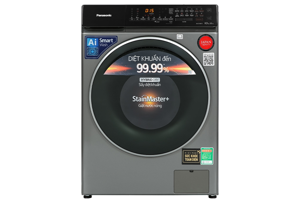 Máy giặt sấy Panasonic Inverter 10.5 kg NA-S056FR1BV