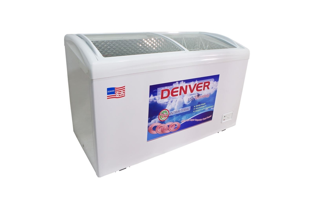 Tủ đông mặt kính cong Denver 400 Lít AS 559K - Lòng chống dính