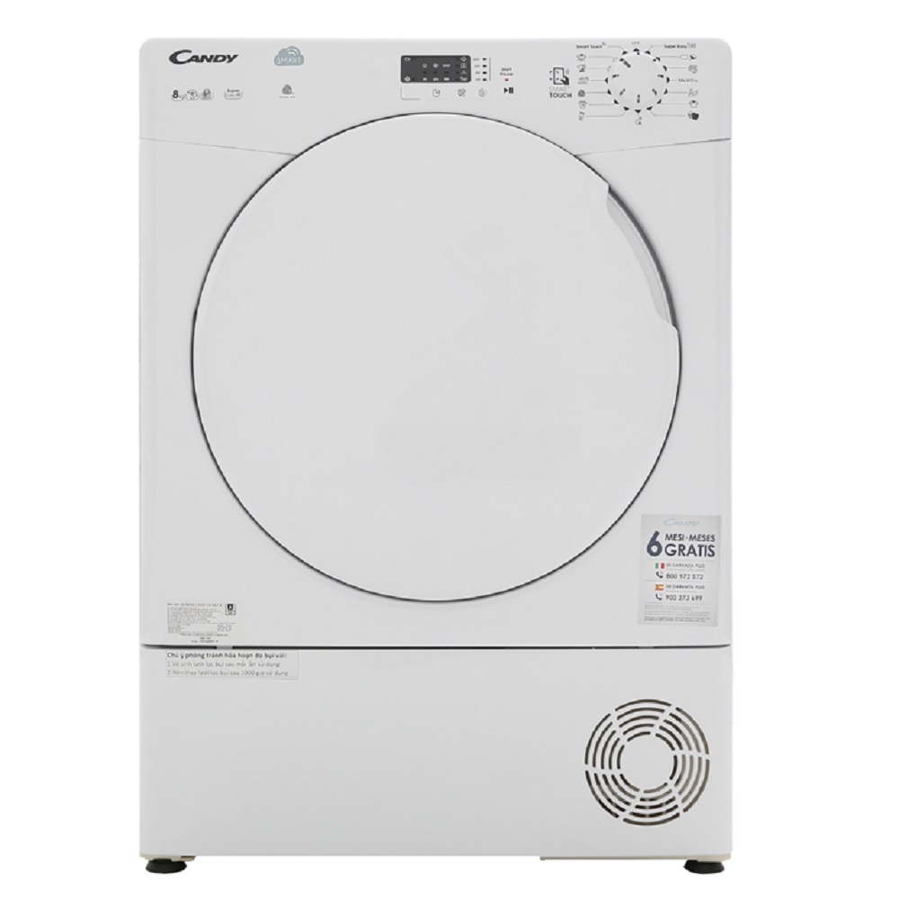 Máy sấy quần áo Candy 8 kg CS C8LF-S