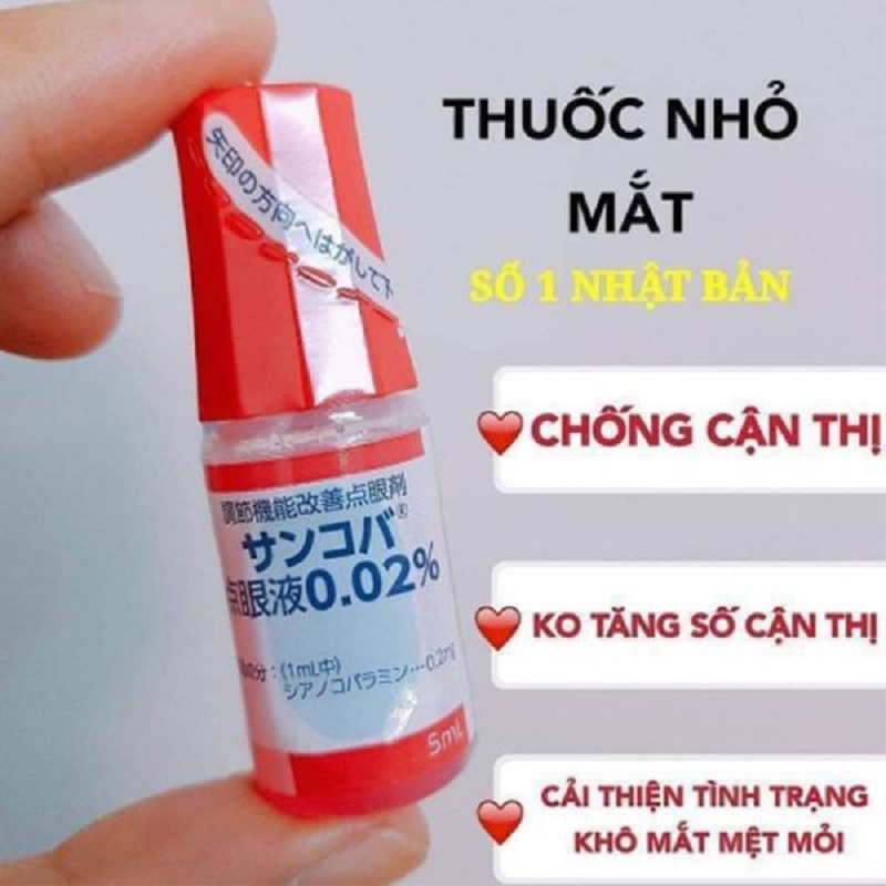 Mắt Dung Dịch Nhỏ Mắt Sancoba 0.02% Santen 5ml Nhật Bản | LYO SHOP - Beauty & Heath