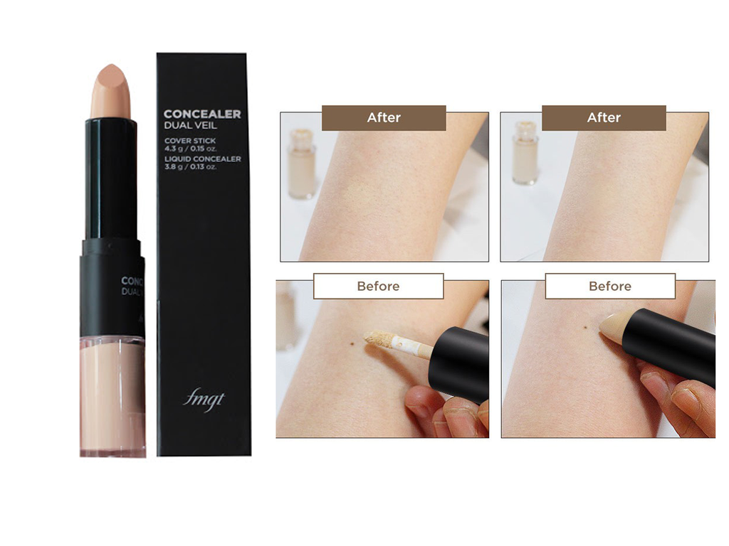 Che khuyết điểm 2 đầu The Face Shop Concealer Dual Veil | LYO SHOP - Beauty  & Heath