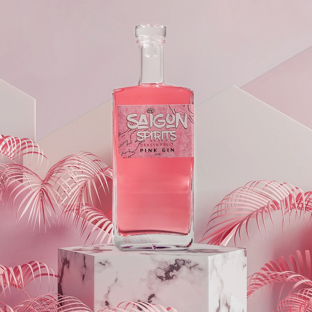 Dragonfruit Pink Gin Liquor Land