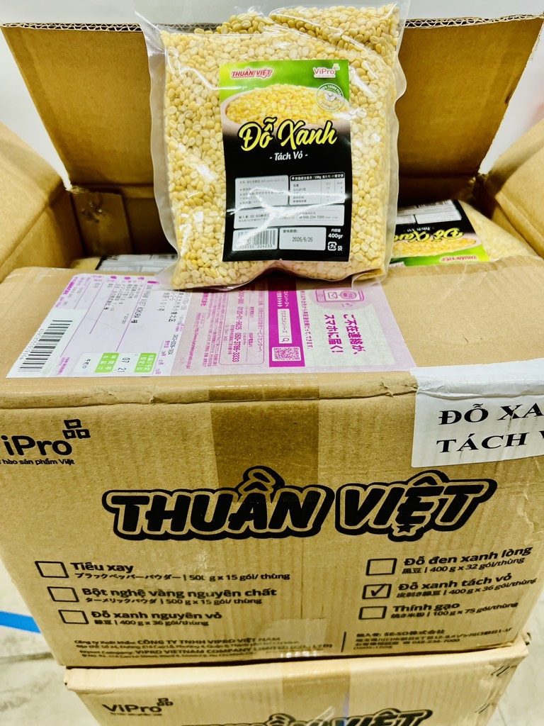 Đỗ Xanh Tác Vỏ Thuần Việt 黄豆 400g