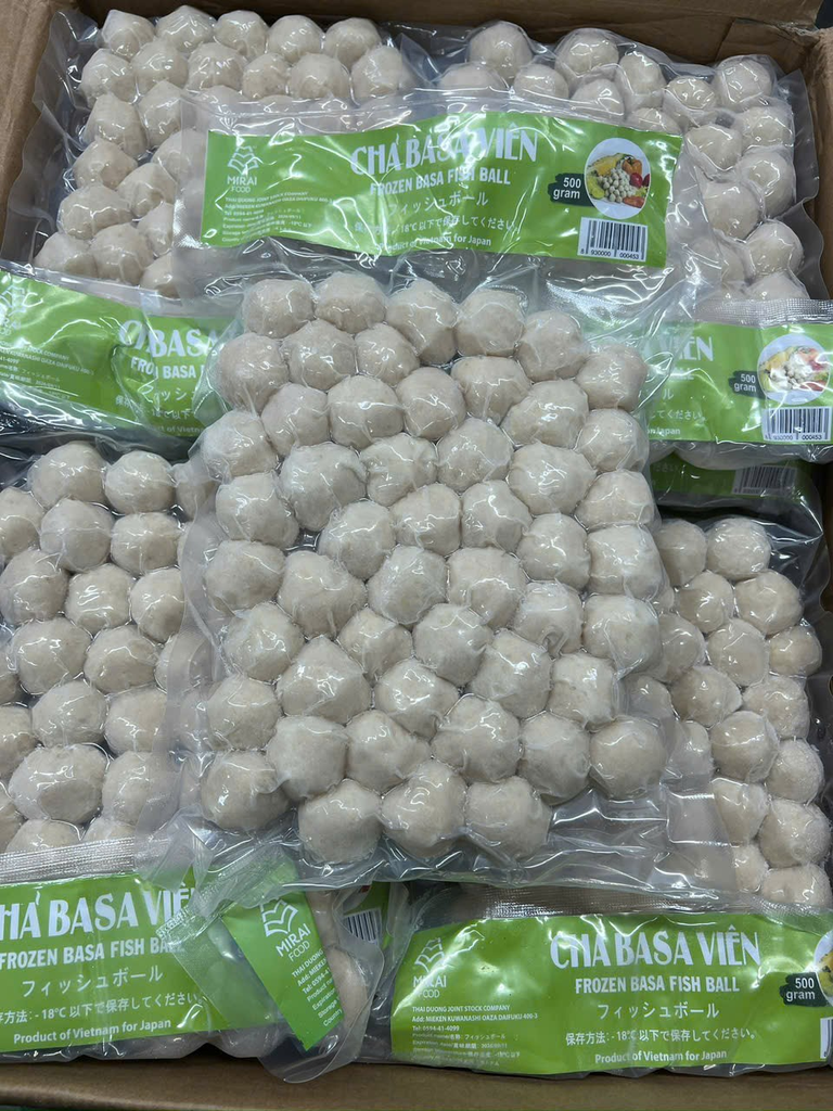 Chả cá viên Mirai－冷凍バサ (つみれ) 500gr