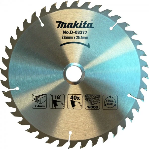 LƯỠI CƯA GỖ MAKITA D-03377 235MMx25MM 40 RĂNG