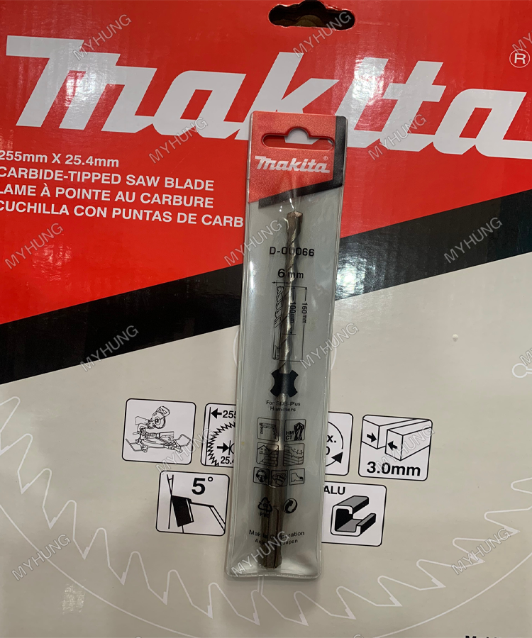 MŨI KHOAN BÊ TÔNG MAKITA D-00066 6x160MM CHÍNH HÃNG