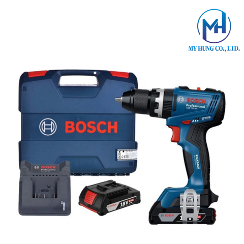 Máy khoan động lực dùng pin 18V Bosch GSB 18V-65 (2 Pin & 1 Sạc)