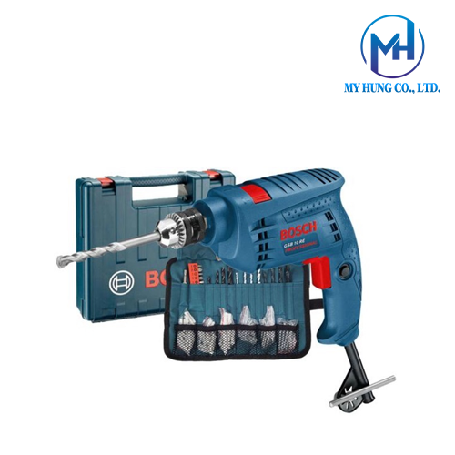 Máy khoan Bosch GSB 10 RE (500W/Phụ kiện)