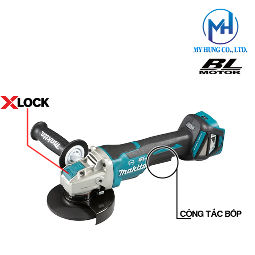 Máy mài góc dùng pin 18v Makita DGA519Z(125MM/Thân máy)