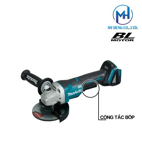 Máy mài góc dùng pin 18v Makita DGA408ZX1(100MM/Thân máy)