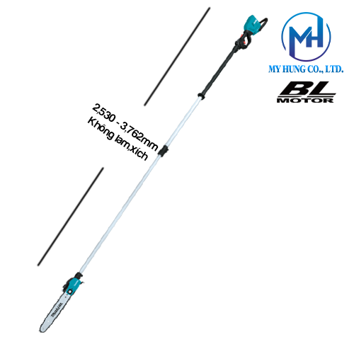 Máy cưa cành trên cao dùng pin 18Vx2 Makita DUA301ZB (300MM/Thân máy)